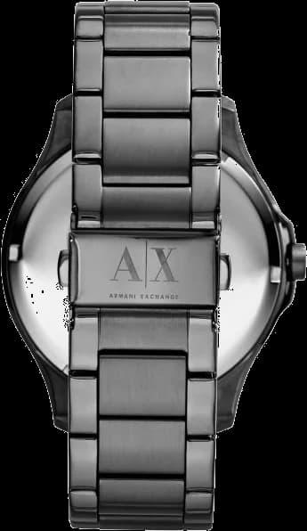 Cadran gris de la montre Armani Exchange AX2135 en détail