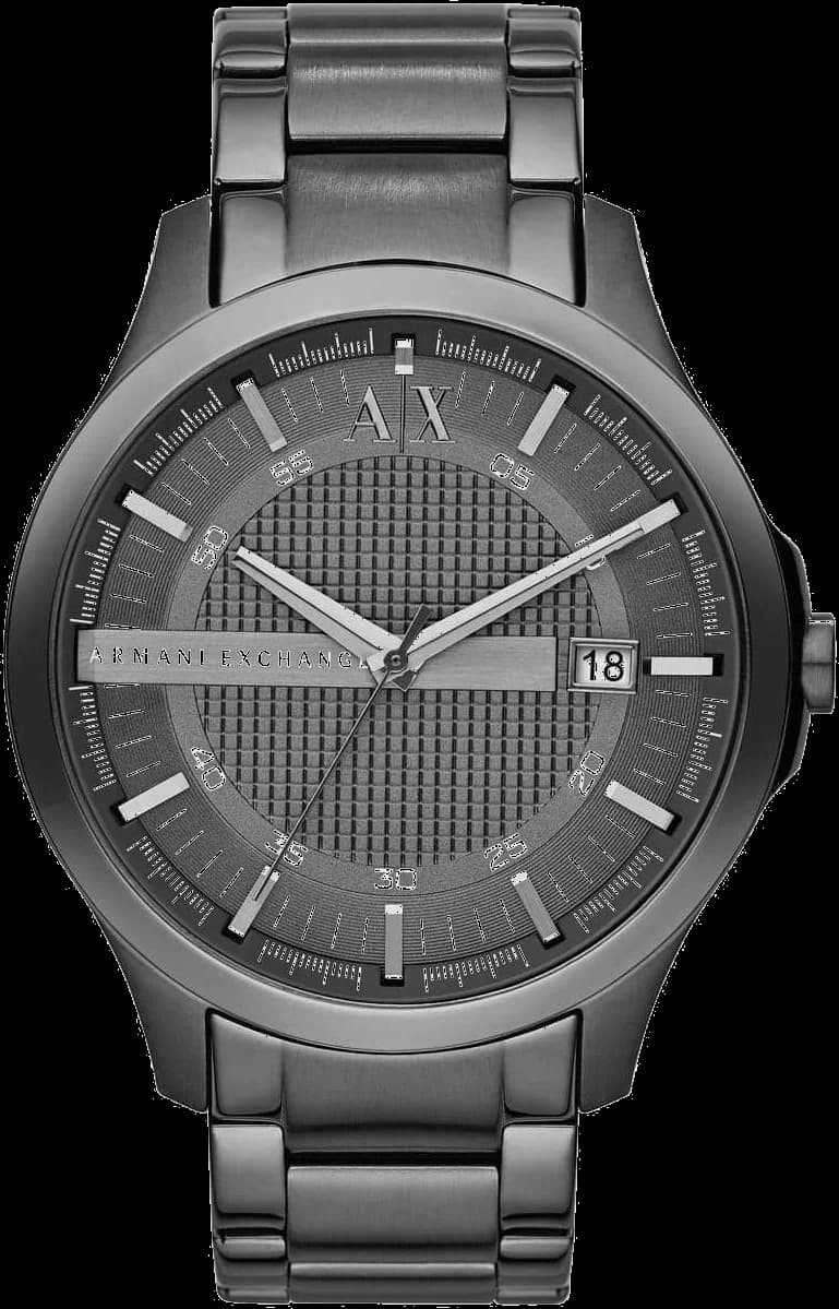 Montre homme Armani Exchange AX2135, bracelet acier gris, cadran gris