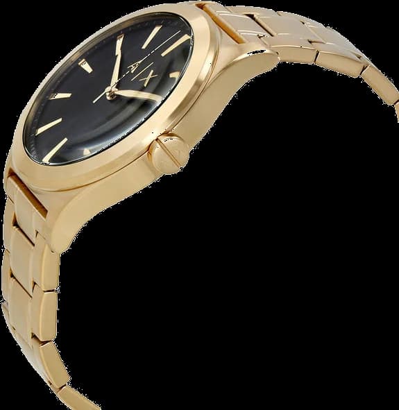 Profil de la montre Armani Exchange AX2328, boîtier or