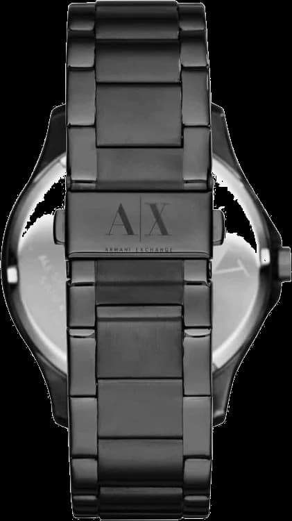 Cadran noir de la montre Armani Exchange AX2121 en détail