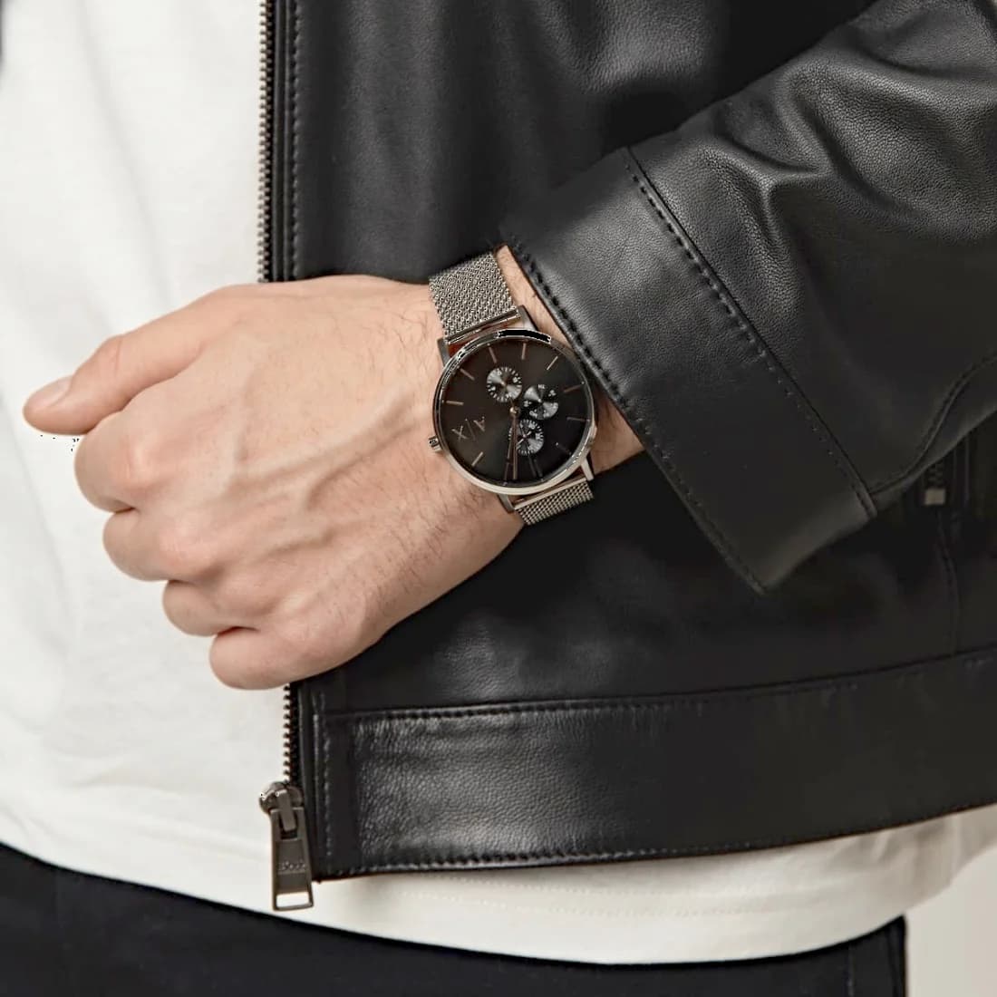 Bracelet acier de la montre Armani Exchange AX2714