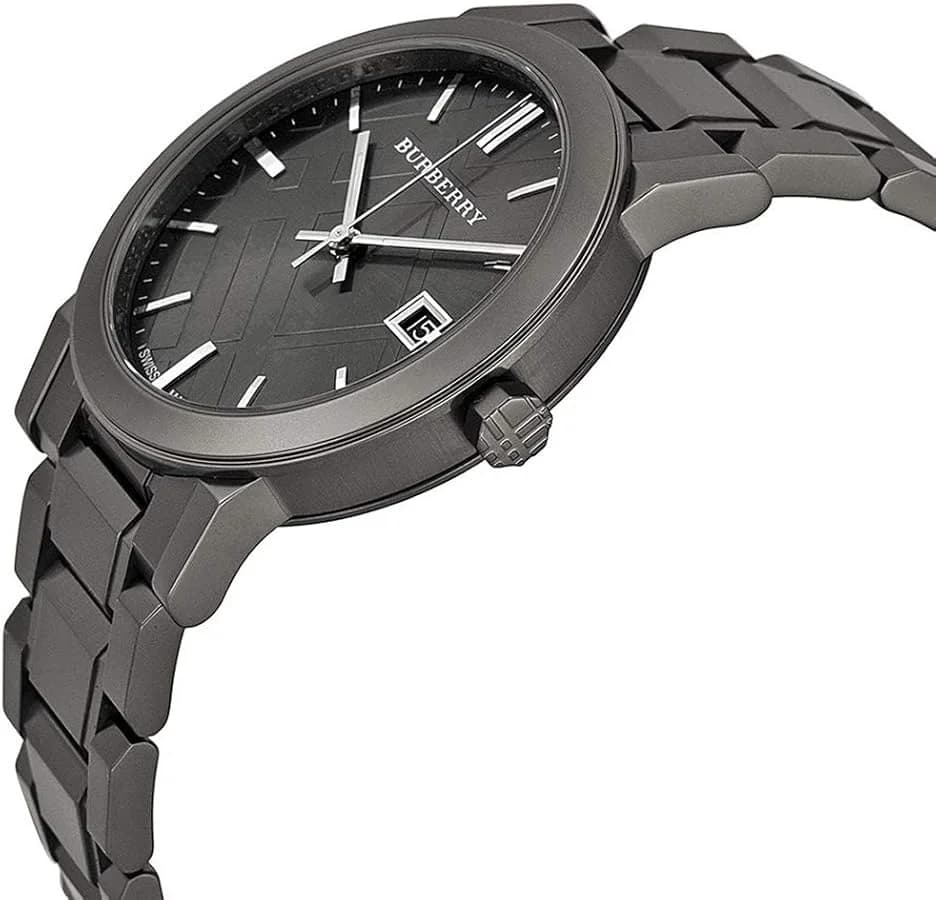 Profil de la montre Burberry BU9007, boîtier gris