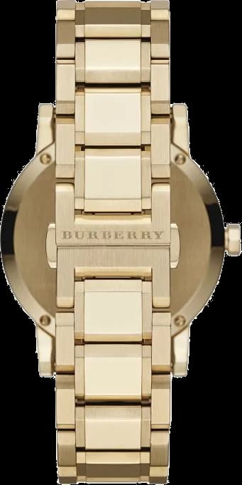 Cadran or de la montre Burberry BU9033 en détail