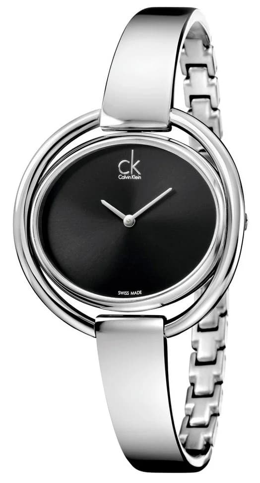 Montre Calvin Klein K4F2N111 femme cadran noir bracelet acier