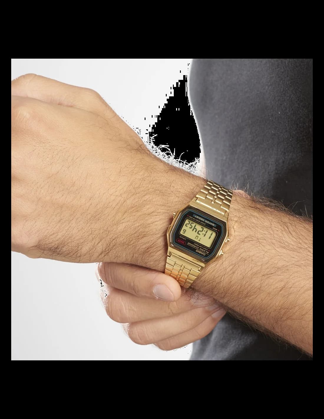 Dos du boîtier de la Casio A159WGEA-1EF