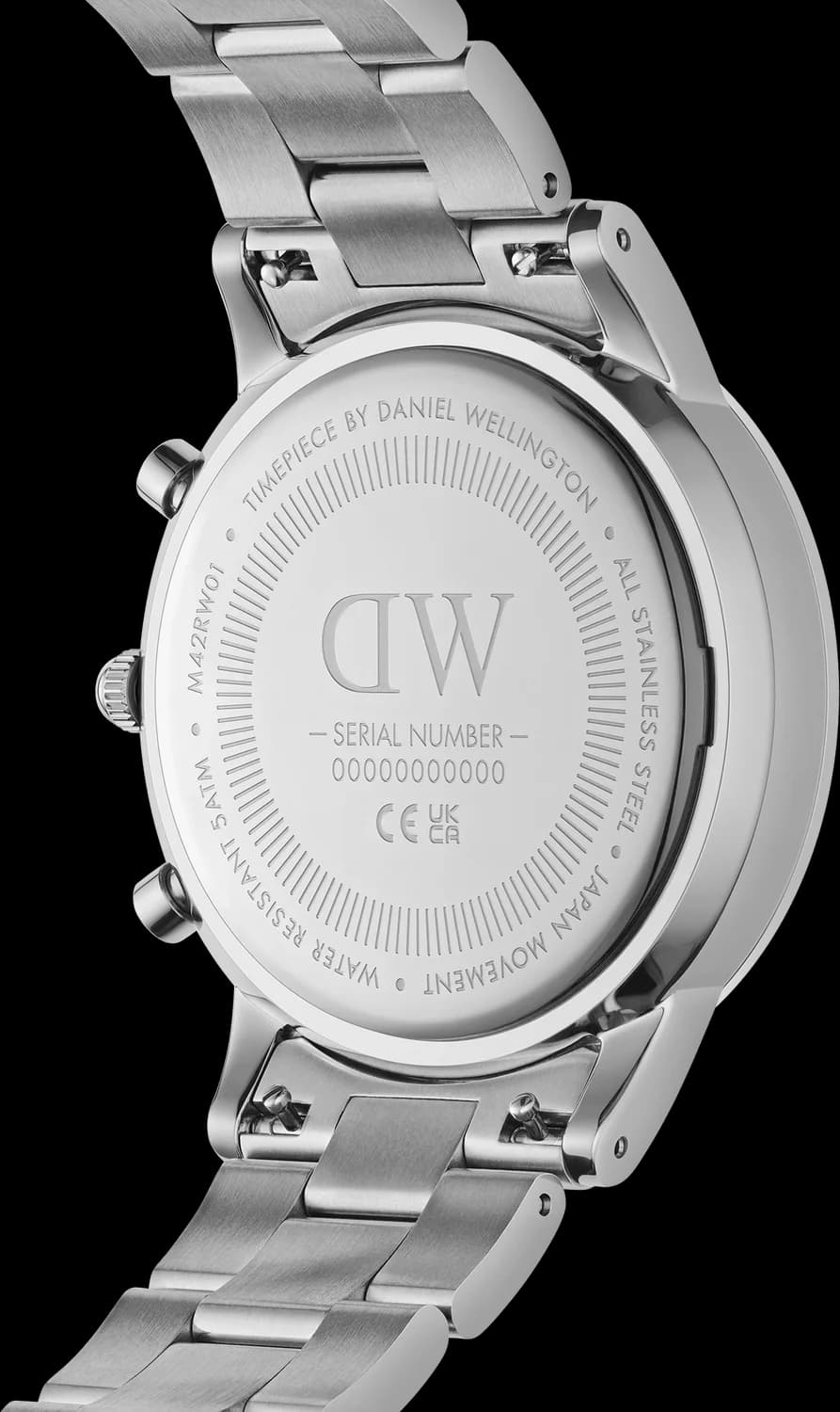Cadran bleu de la montre Daniel Wellington DW00100644 en détail