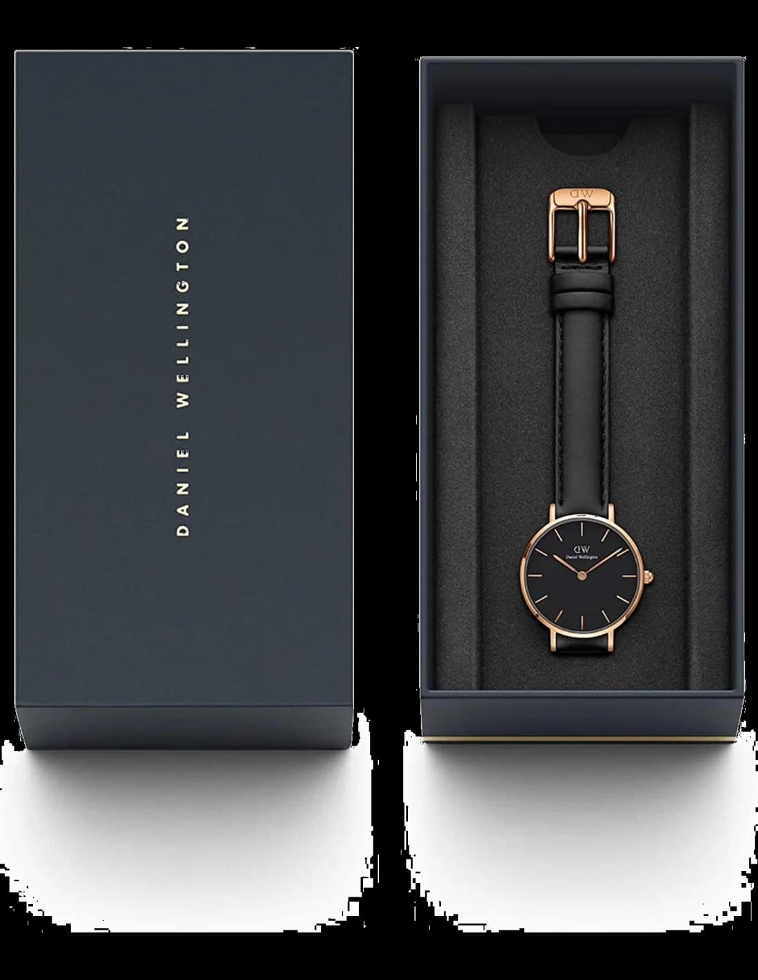 Bracelet Daniel Wellington DW00100224 en cuir marron clair, boucle dorée, confortable et raffiné