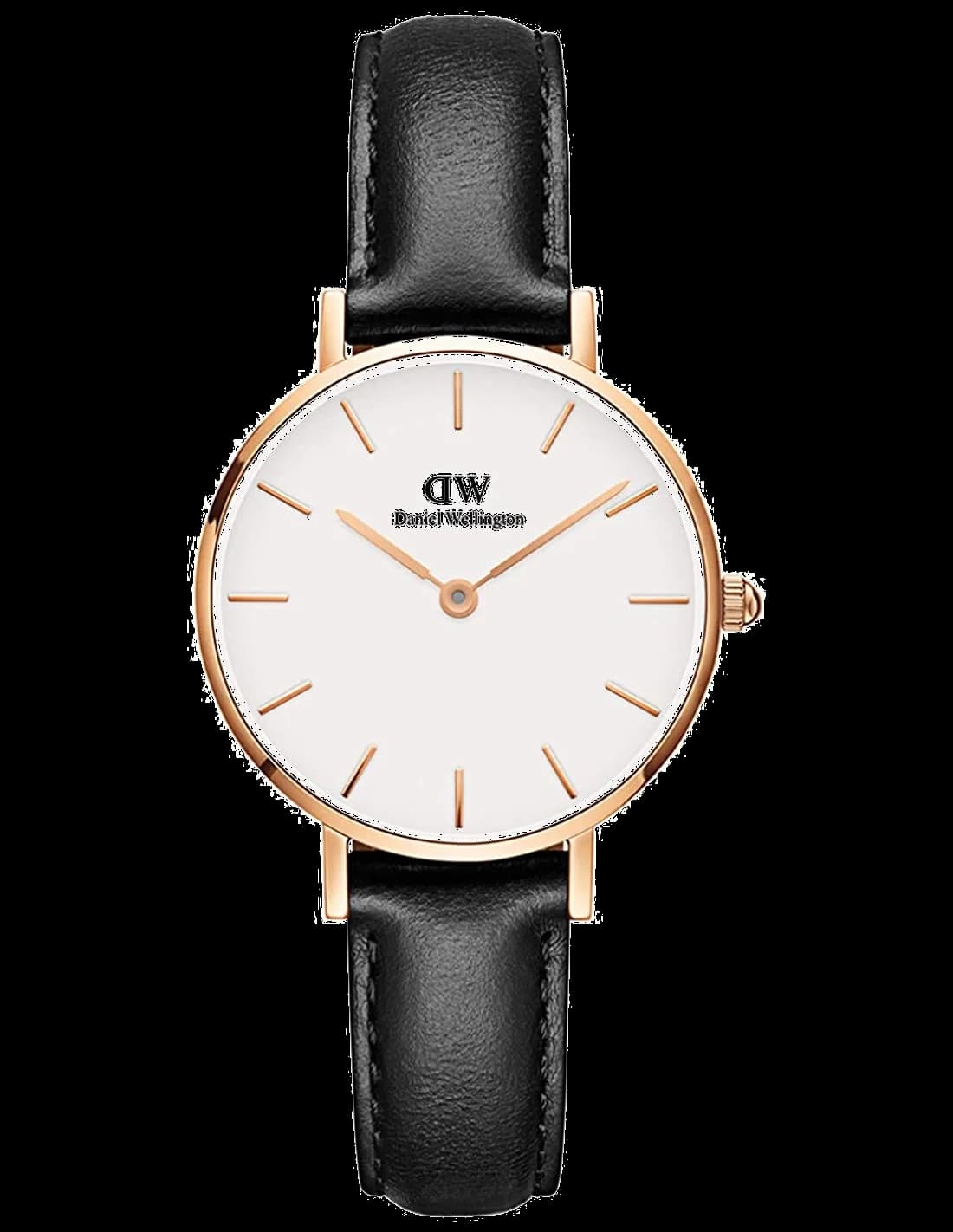 Montre femme Daniel Wellington DW00100230, au cadran blanc sur bracelet cuir