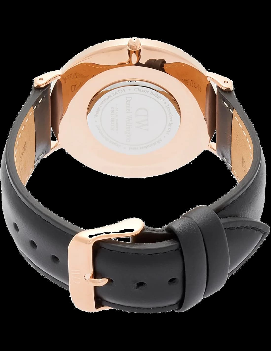 Cadran blanc de la montre Daniel Wellington DW00100007 en détail
