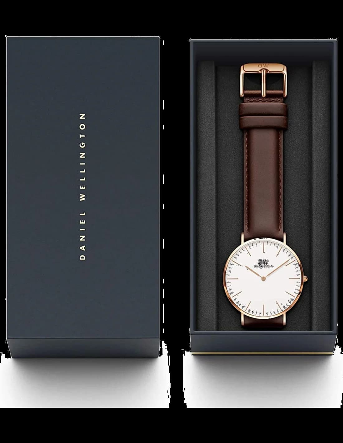 Profil de la montre Daniel Wellington DW00100009, boîtier or rose