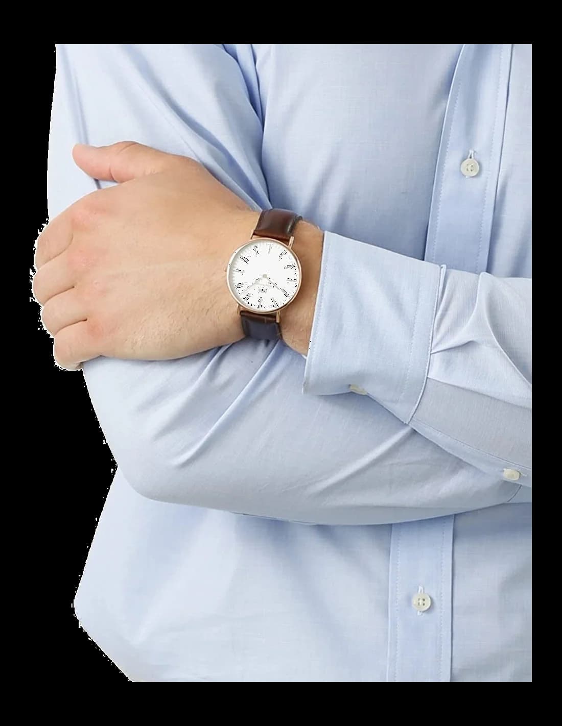 Cadran blanc de la montre Daniel Wellington DW00100009 en détail