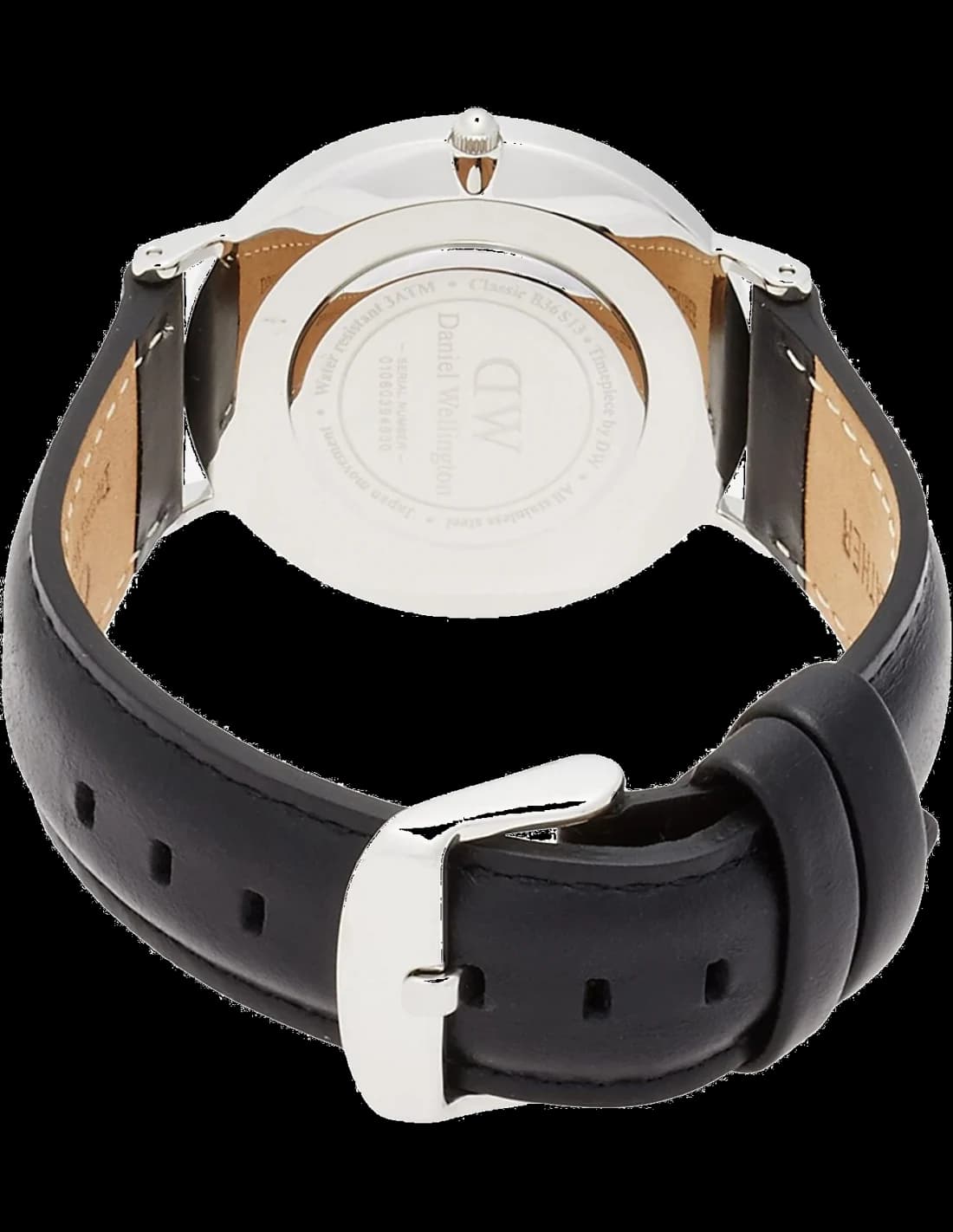 Cadran blanc de la montre Daniel Wellington DW00100053 en détail