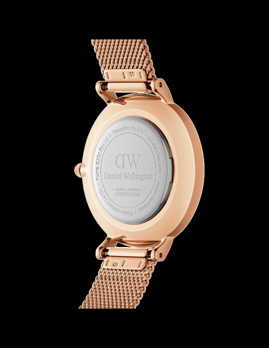 Profil de la montre Daniel Wellington DW00100163, boîtier or rose