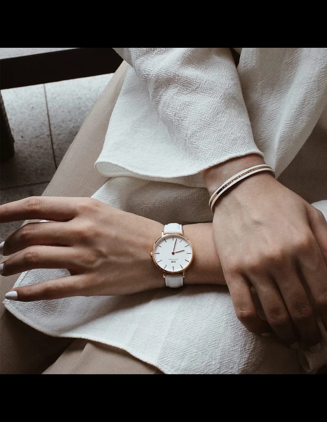 Bracelet cuir de la montre Daniel Wellington DW00100189