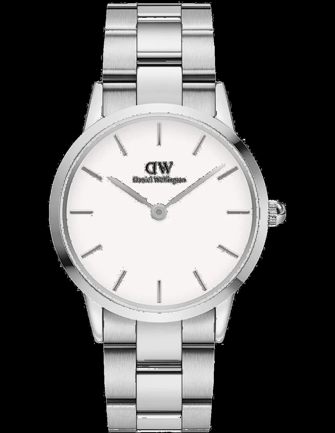 Montre femme Daniel Wellington DW00100203, cadran blanc avec bracelet acier argenté