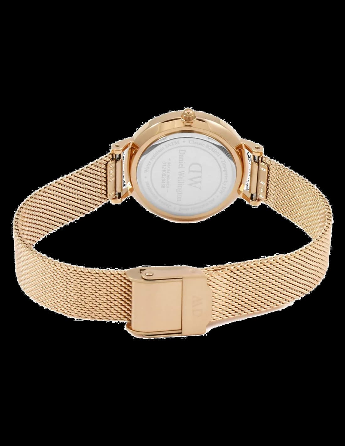 Cadran blanc de la montre Daniel Wellington DW00100219 en détail