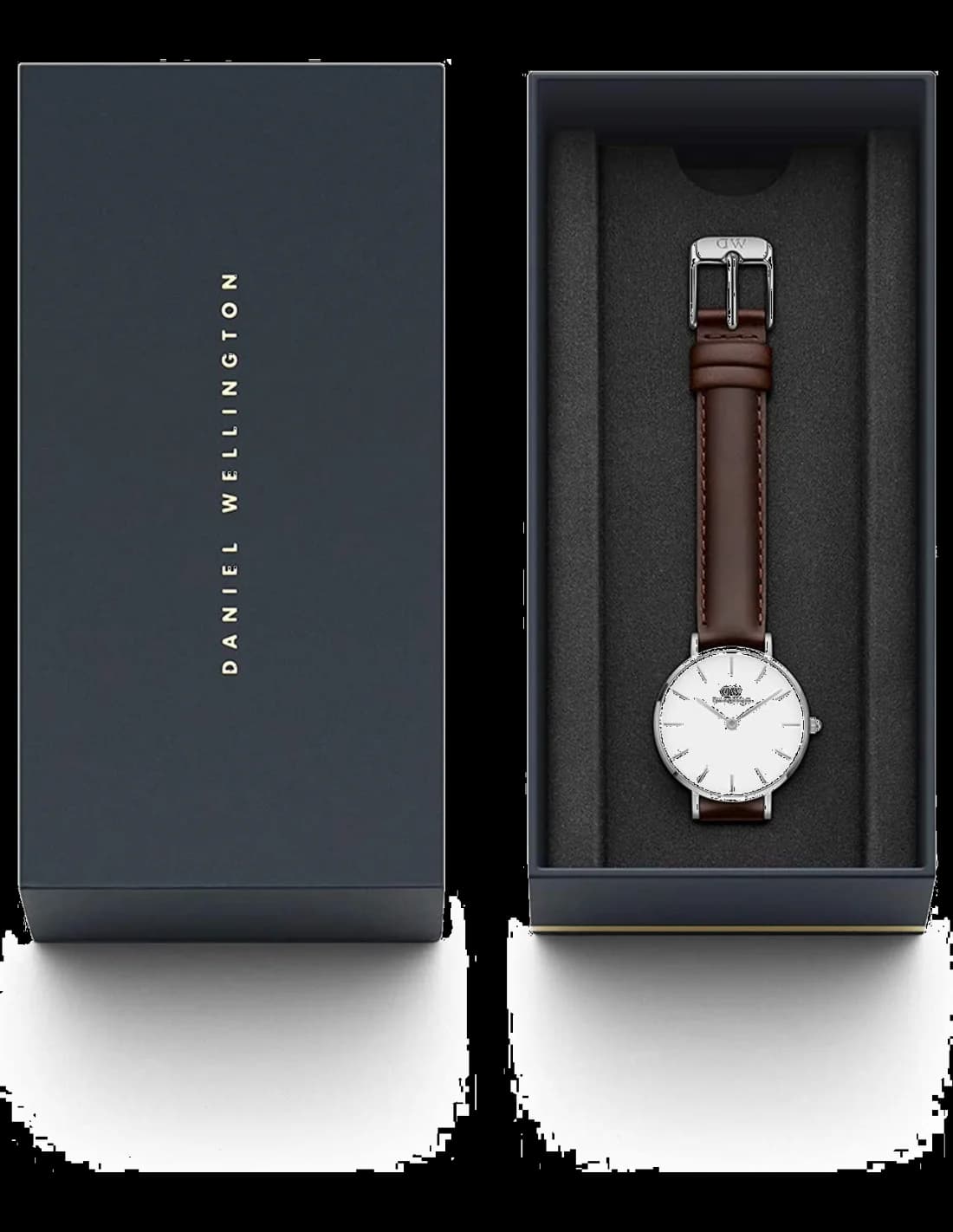 Cadran blanc de la montre Daniel Wellington DW00100239 en détail