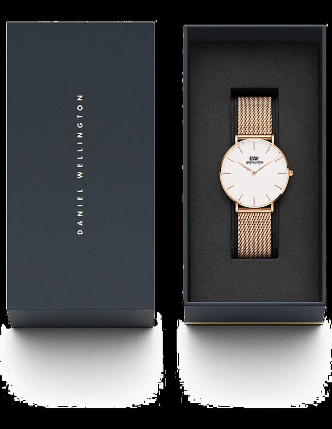 Cadran blanc de la montre Daniel Wellington DW00100305 en détail