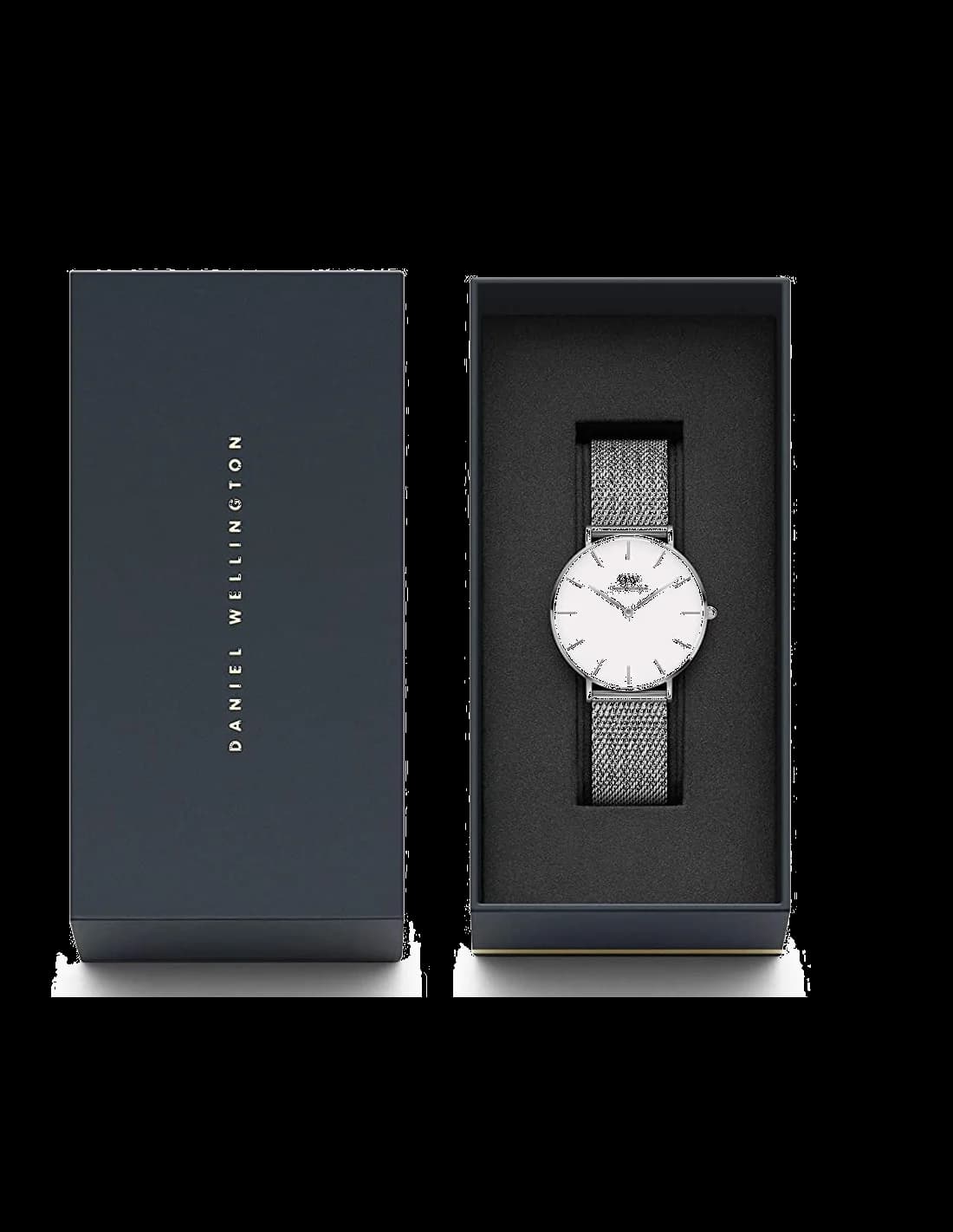 Cadran blanc de la montre Daniel Wellington DW00100306 en détail