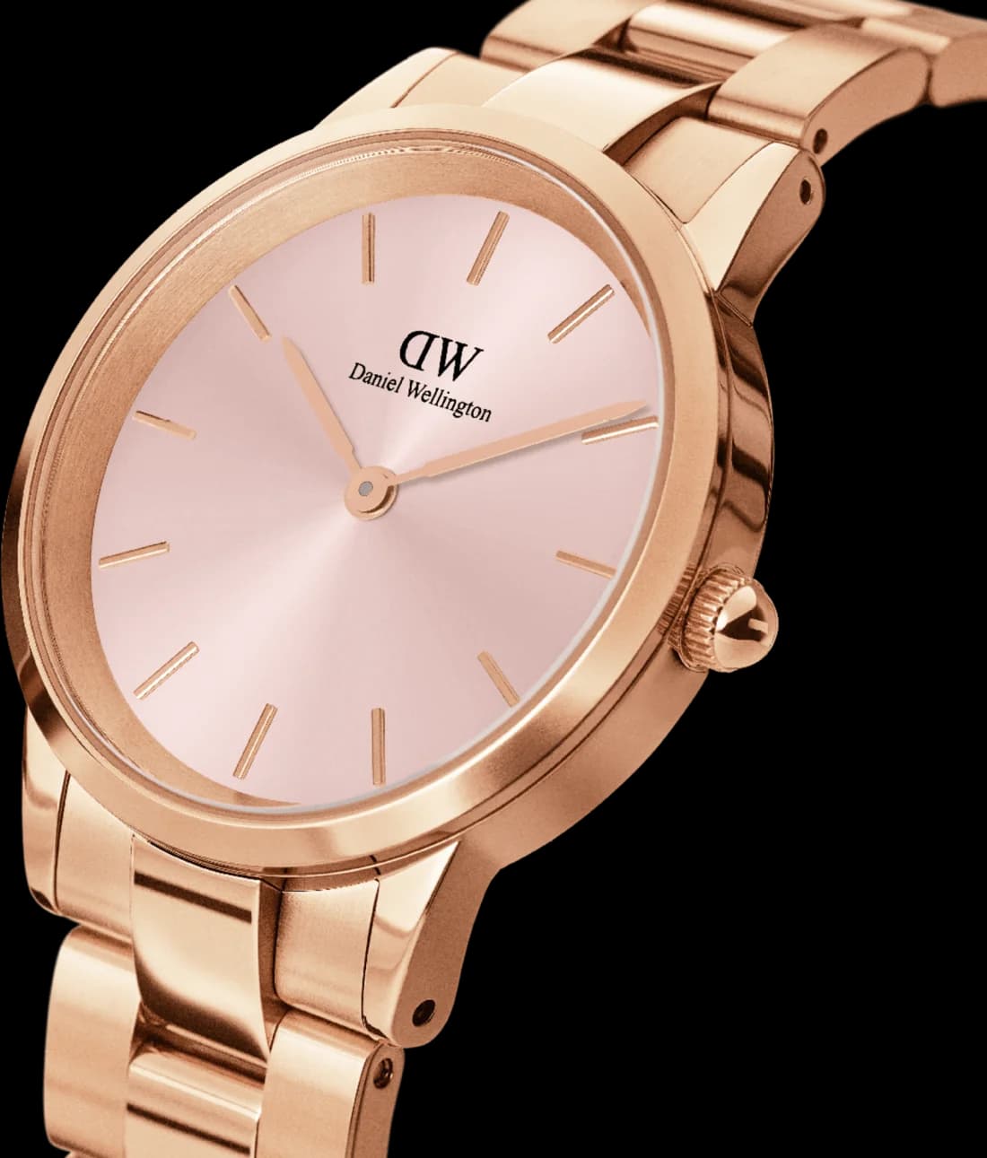 Profil de la montre Daniel Wellington DW00100370, boîtier or rose