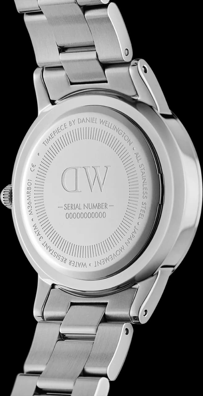 Dos du boîtier de la Daniel Wellington DW00100402