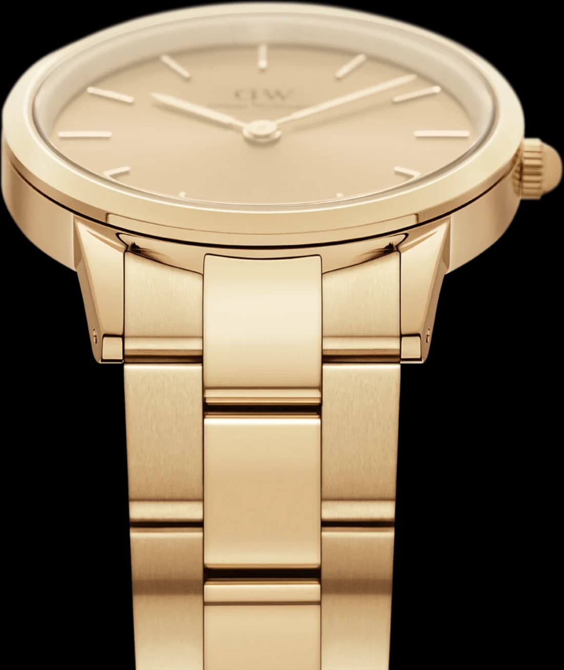 Cadran or de la montre Daniel Wellington DW00100403 en détail