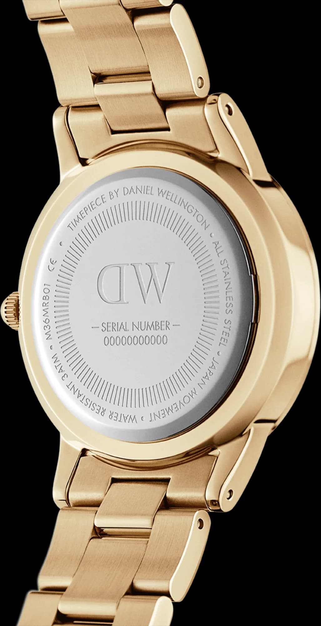 Dos du boîtier de la Daniel Wellington DW00100403