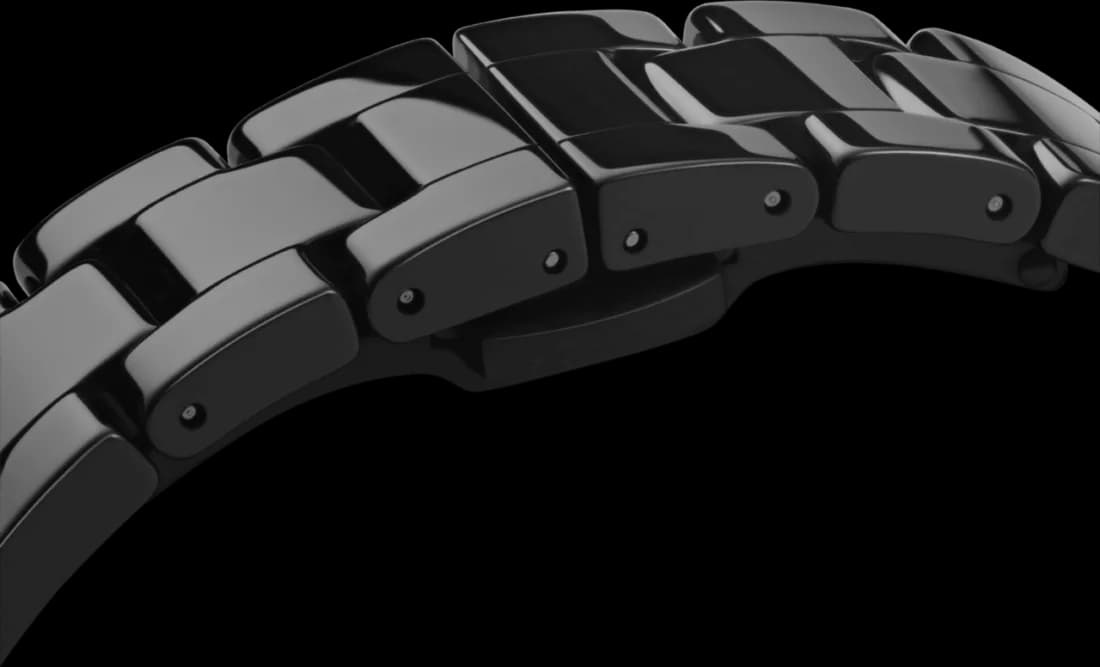 Cadran noir de la montre Daniel Wellington DW00100414 en détail