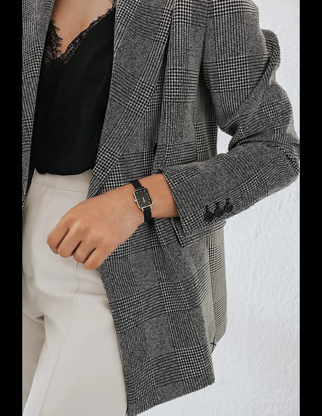 Cadran noir de la montre Daniel Wellington DW00100433 en détail