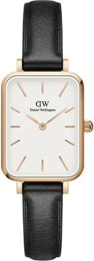 Montre femme Daniel Wellington DW00100434, cadran blanc avec bracelet cuir noir