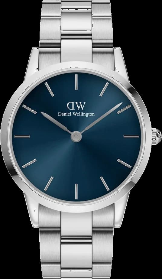 Montre Daniel Wellington DW00100448 femme cadran bleu bracelet acier