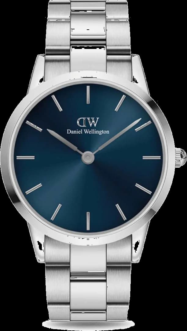Montre femme Daniel Wellington DW00100459, boîtier acier poli, cadran bleu, 32mm