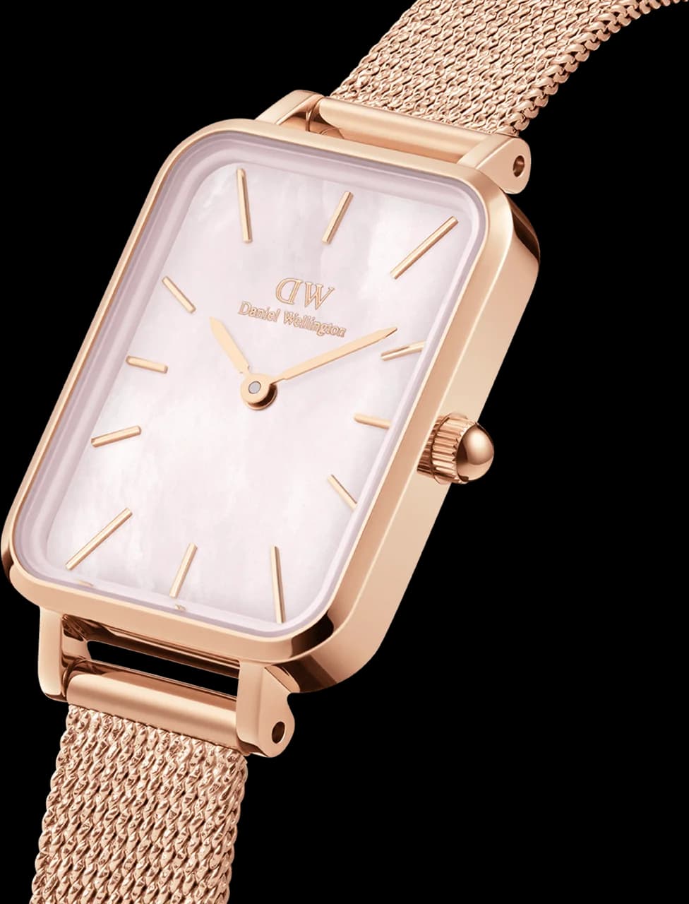 Profil de la montre Daniel Wellington DW00100510, boîtier or rose