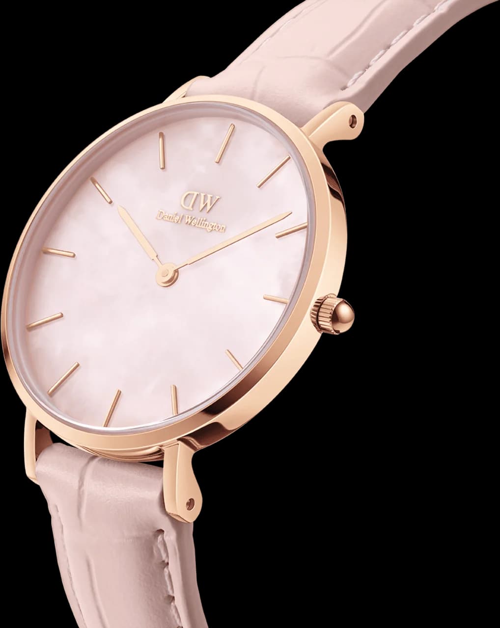 Profil de la montre Daniel Wellington DW00100511, boîtier or rose