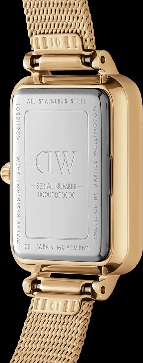 Cadran vert de la montre Daniel Wellington DW00100561 en détail