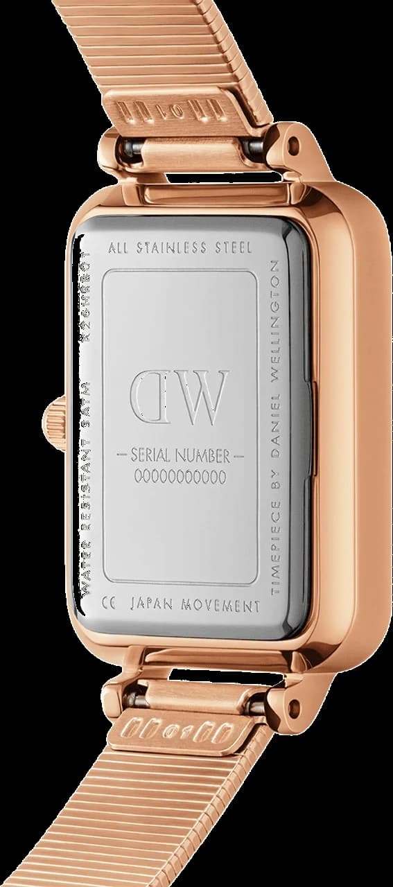 Cadran noir de la montre Daniel Wellington DW00100579 en détail