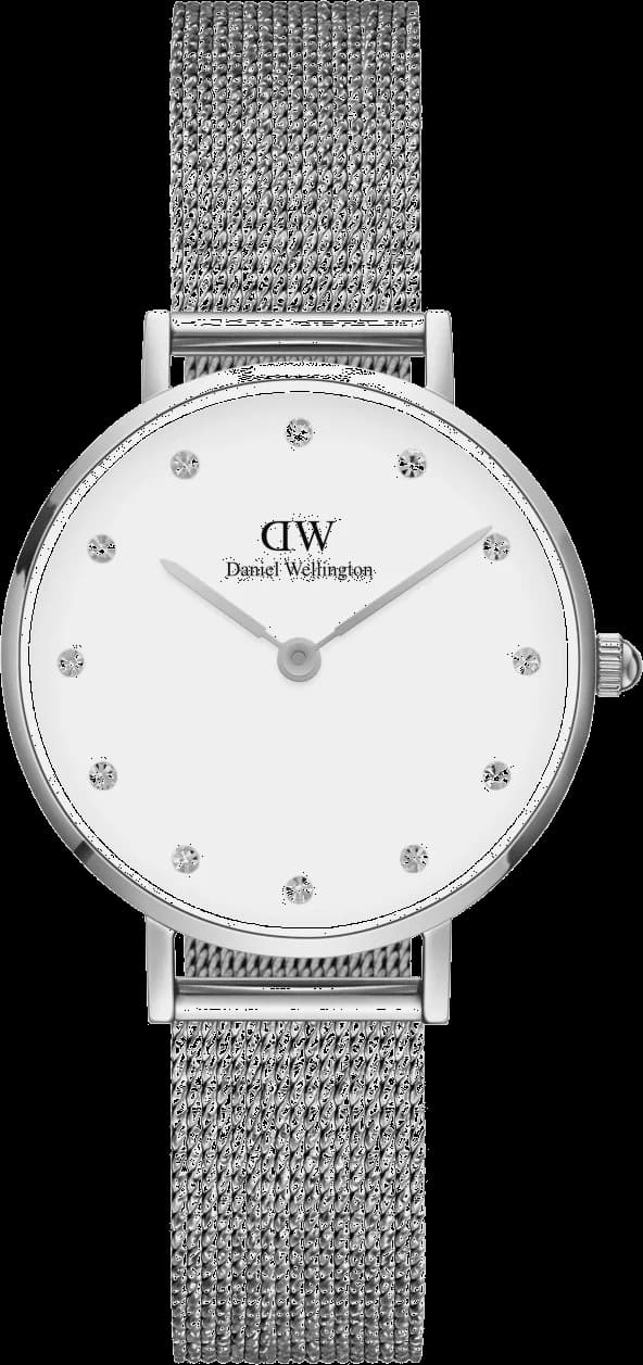 Montre femme Daniel Wellington DW00100602, cadran blanc boîtier fin acier 28mm