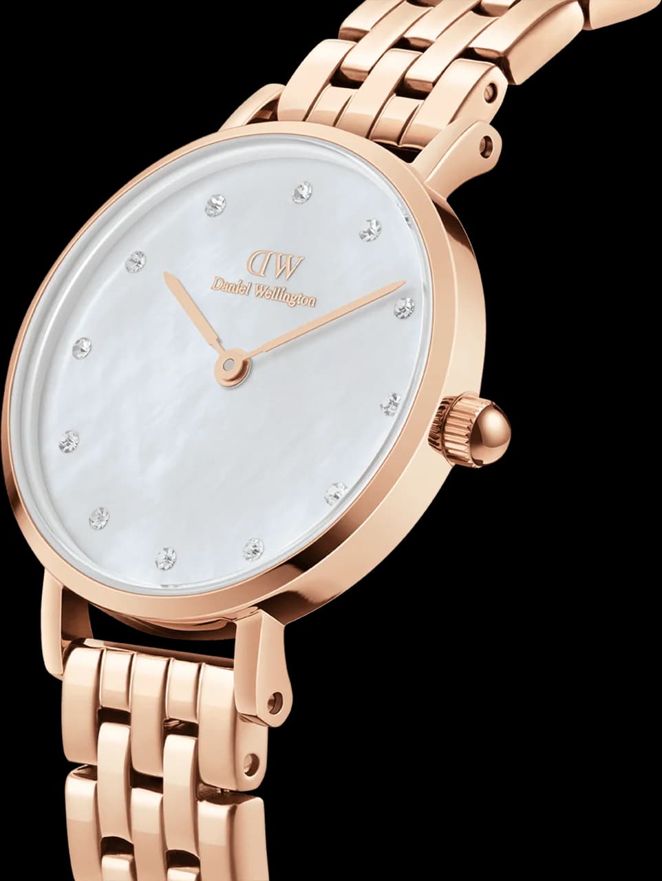 Profil de la montre Daniel Wellington DW00100613, boîtier or rose