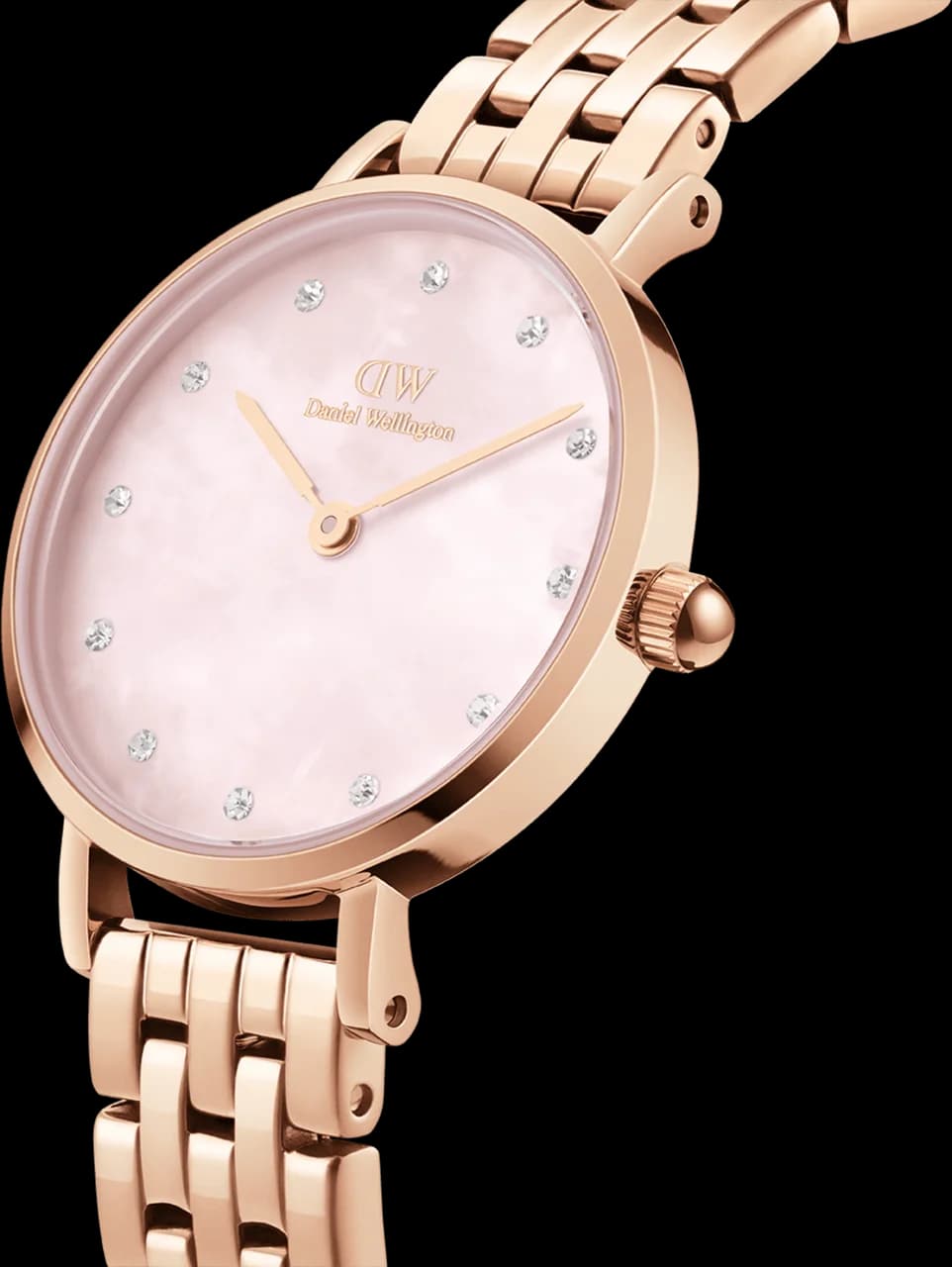 Profil de la montre Daniel Wellington DW00100617, boîtier or rose