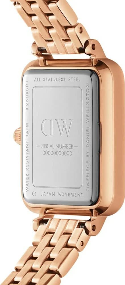 Cadran blanc de la montre Daniel Wellington DW00100620 en détail