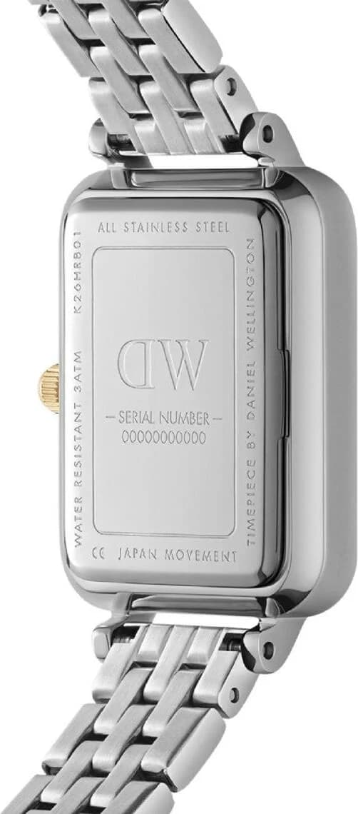 Cadran blanc de la montre Daniel Wellington DW00100625 en détail