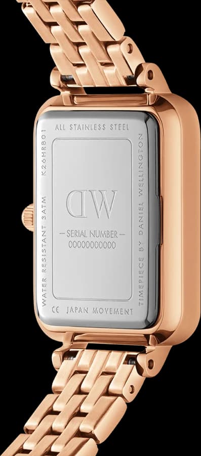 Cadran vert de la montre Daniel Wellington DW00100659 en détail