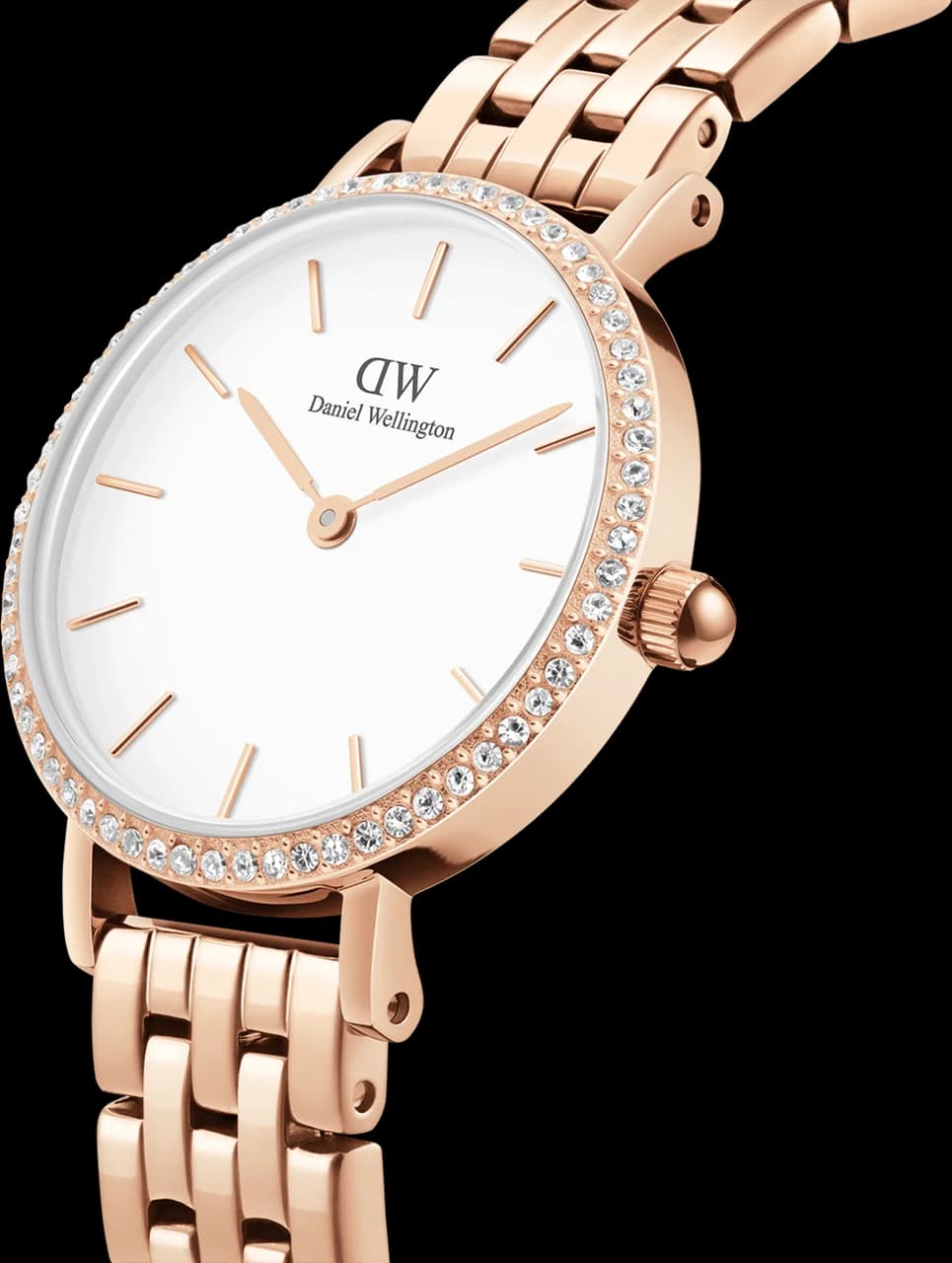 Profil de la montre Daniel Wellington DW00100666, boîtier or rose