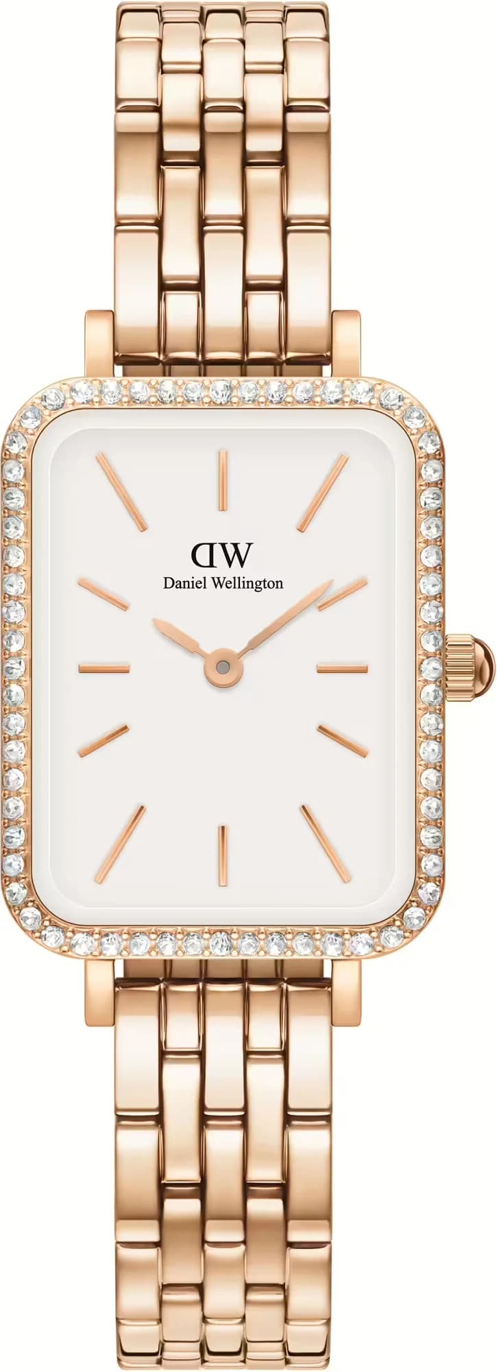 Montre femme Daniel Wellington DW00100672, cadran blanc et boîtier or rose