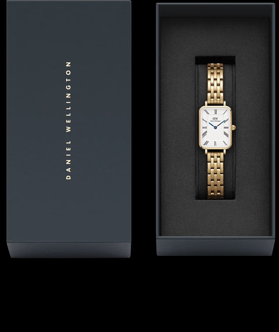 Cadran blanc de la montre Daniel Wellington DW00100688 en détail