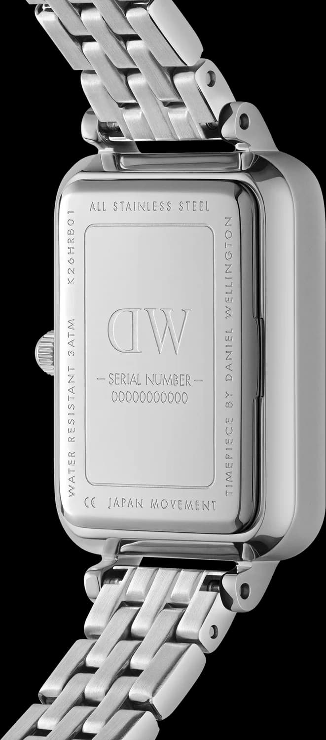 Dos du boîtier de la Daniel Wellington DW00100691