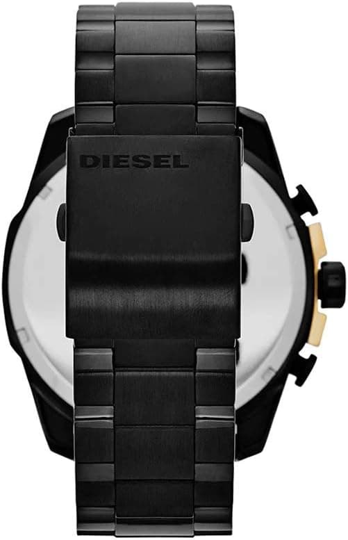 Cadran noir de la montre Diesel DZ4338 en détail