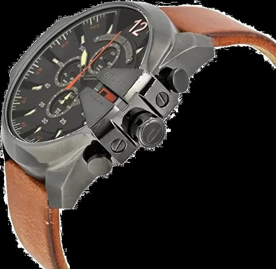 Profil de la montre Diesel DZ4343, boîtier noir