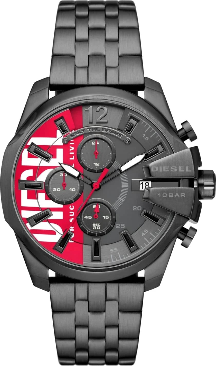 Montre Diesel DZ4600 homme cadran noir bracelet acier