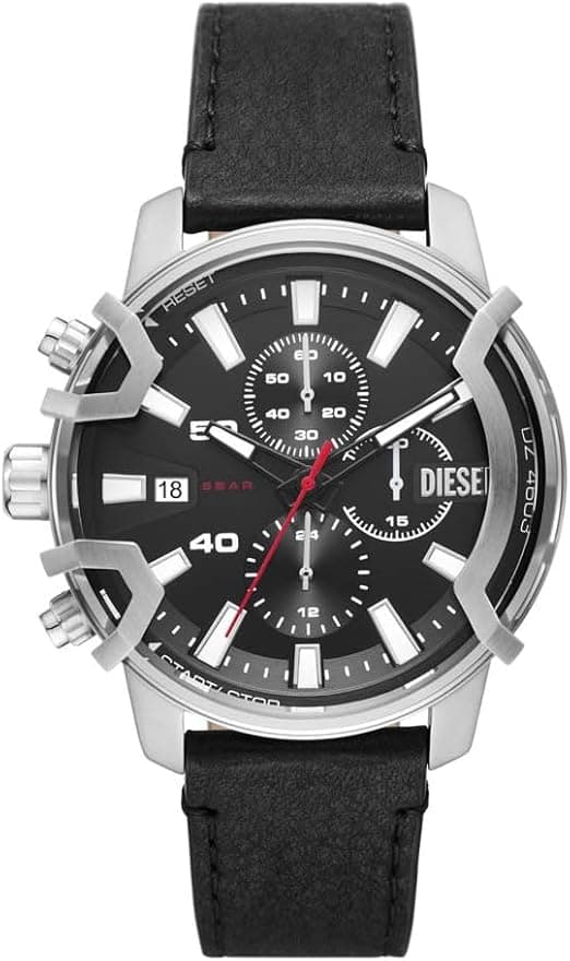 Montre Diesel DZ4603 homme cadran noir bracelet cuir